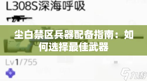 尘白禁区兵器配备指南：如何选择最佳武器