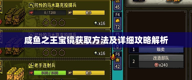 咸鱼之王宝镜获取方法及详细攻略解析